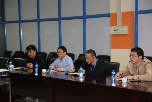 万名干手下下层烟台市国企一队到Starbo星宝软件公司调研座谈